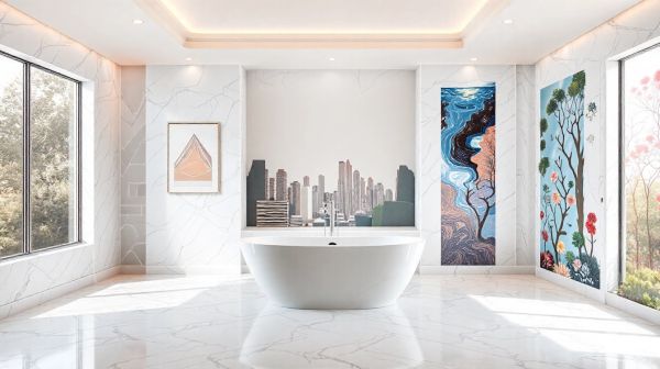 6 idées de panneaux muraux pour sublimer la salle de bain